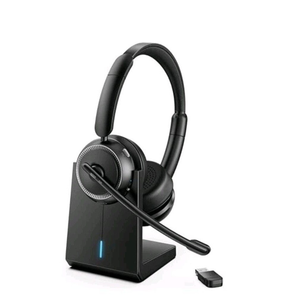 Design M112 Wireless Bluetooth Headset ANC Boom Mic Double Black USB-A/USB-C